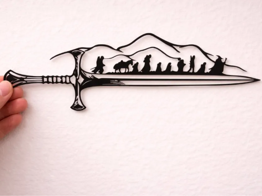 Épée – Le Seigneur des Anneaux – Décor Fantastique Épique - Geek Print
