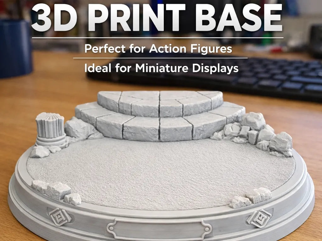 BASE Présentoir pour Figurines et Miniatures - Jeux Print