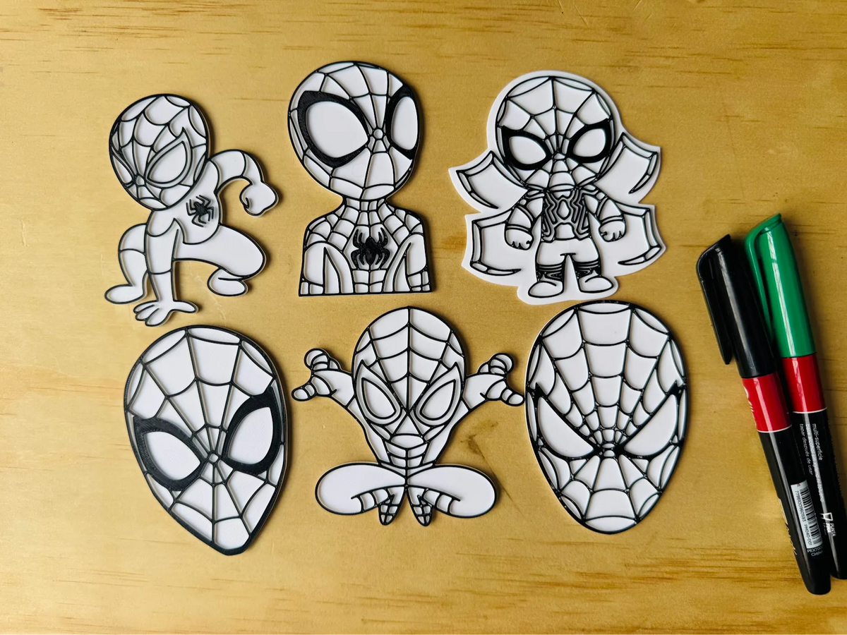 Pack de loisirs créatifs à colorier Spiderman - Geek Print