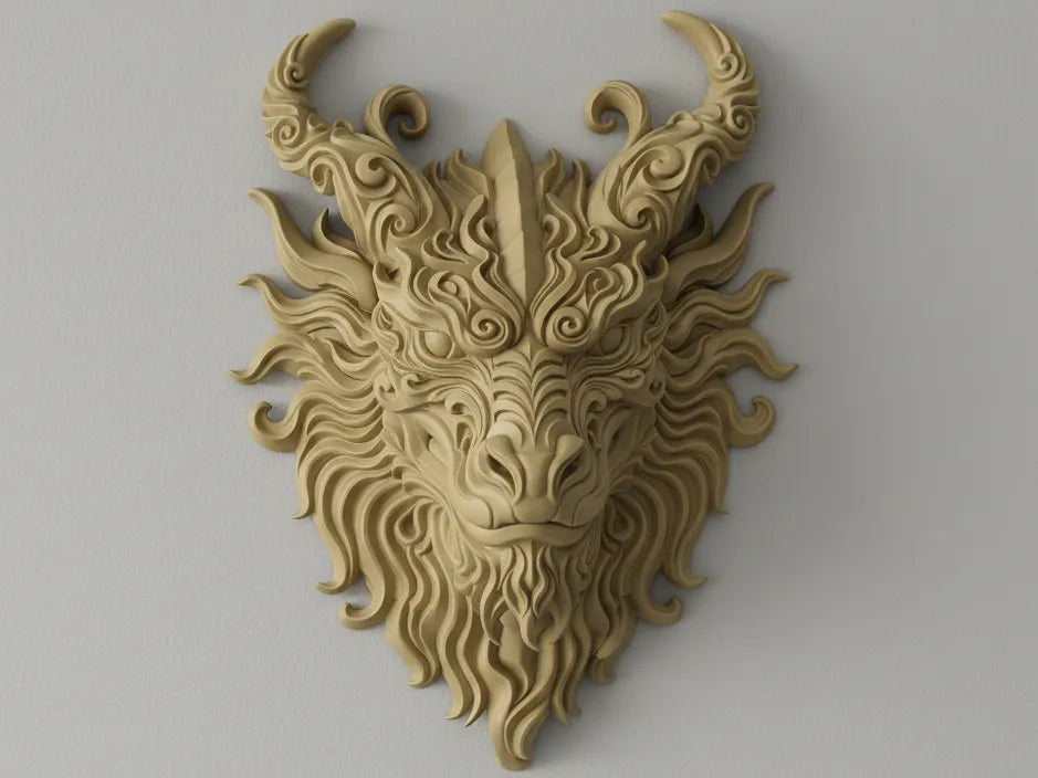 Dragon - Art mural - Monochrome et multicolore - Art Print