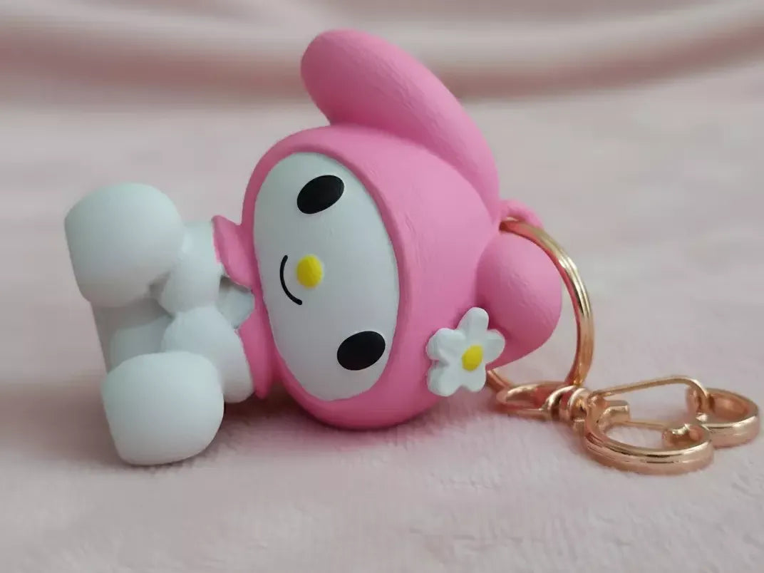 Porte-clés My Melody – Breloque Mignonne Personnage Kawaii - Figurine Print