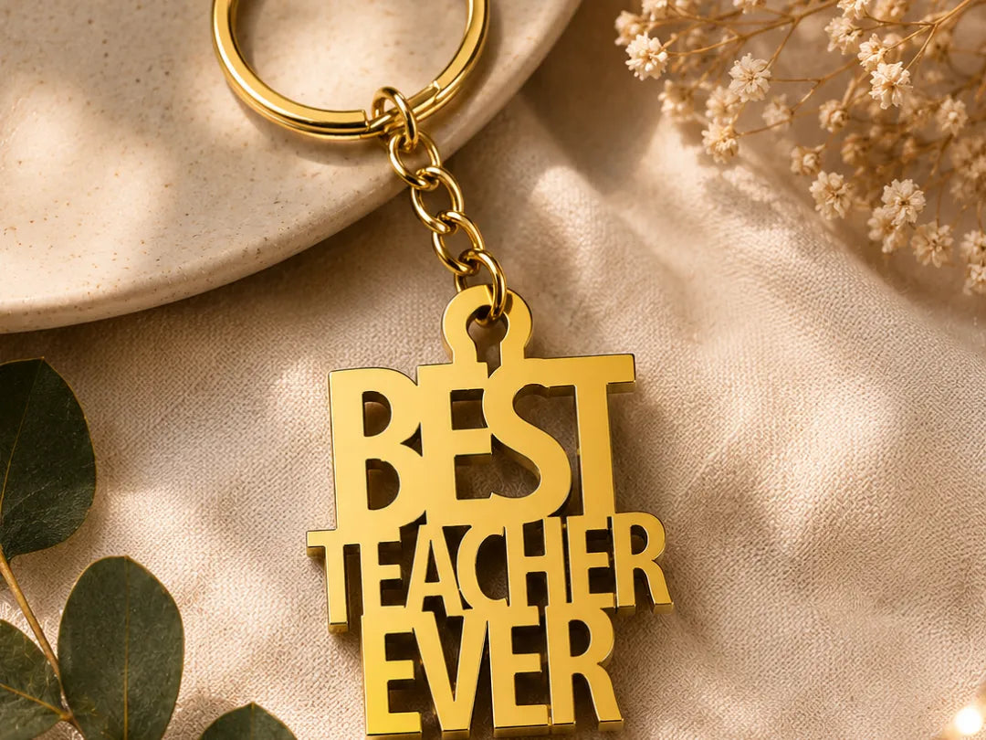 Porte-clés "Meilleur Professeur" cadeau Facile Impression rapide - Cadeau Print