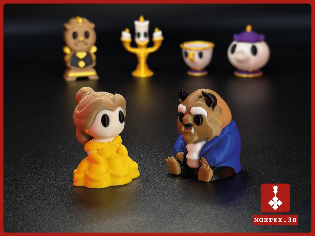 Mini-figurines La Belle et la Bête - Figurine Print