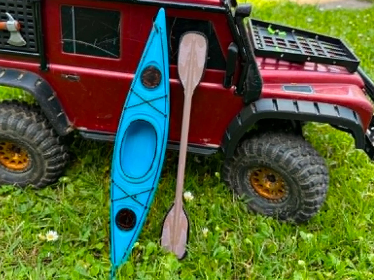 Kayak avec pagaie 1:10 pour Traxxas TRX 4 Defender - Sport Print