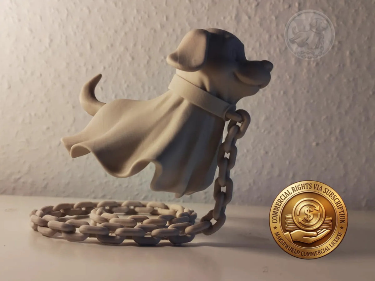 Illusion de chien fantôme flottant - Figurine Print
