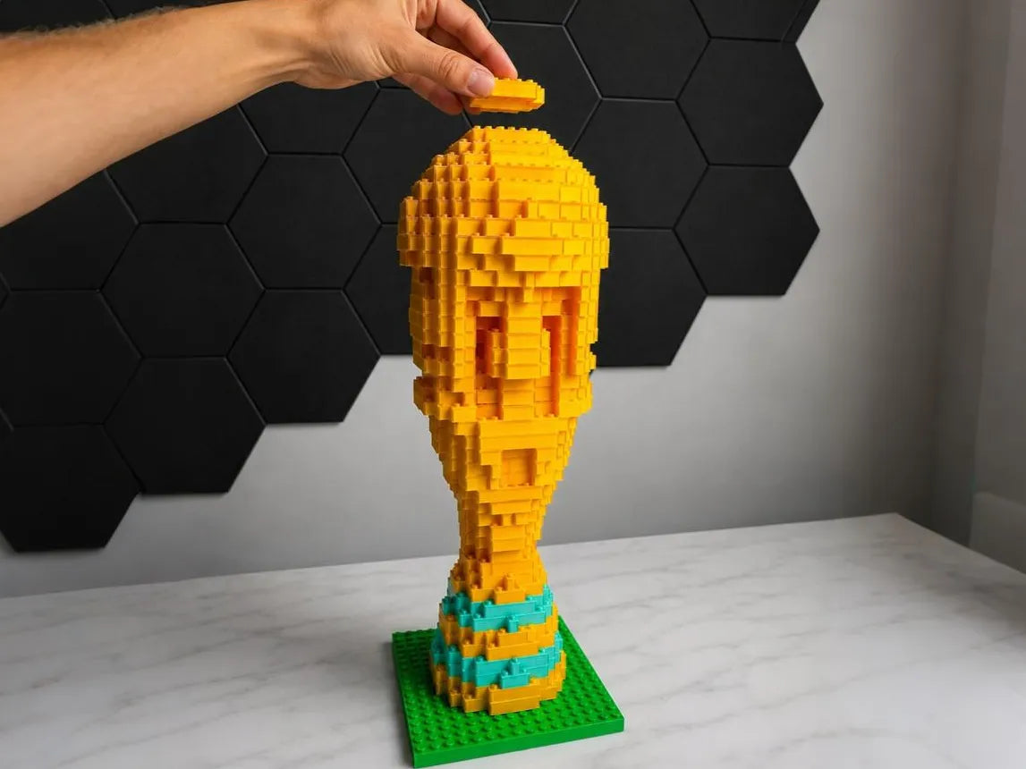 Blocs de construction - Trophée de la Coupe du Monde - Sport Print