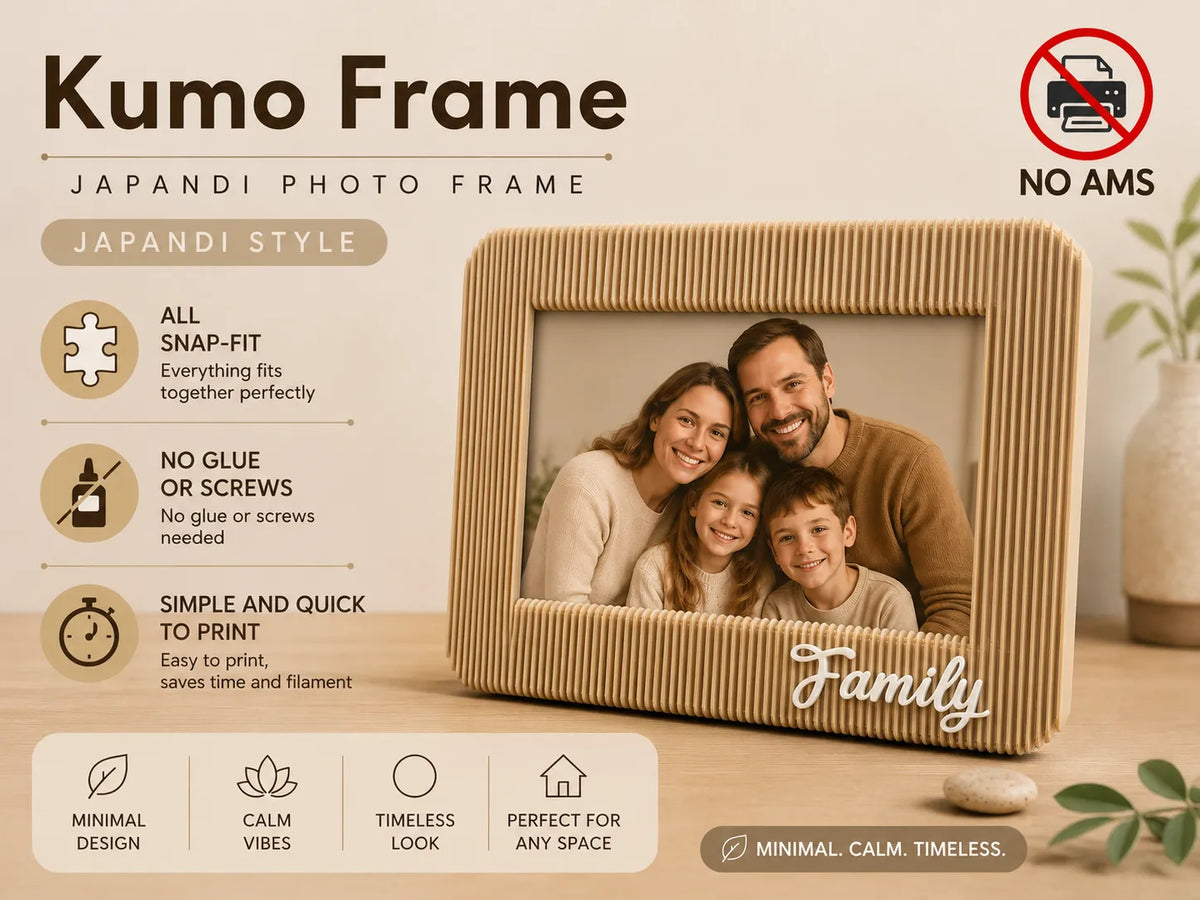 Kumo Frame – Cadre photo Japandi à emboîtement 10x15 cm - Maison Print