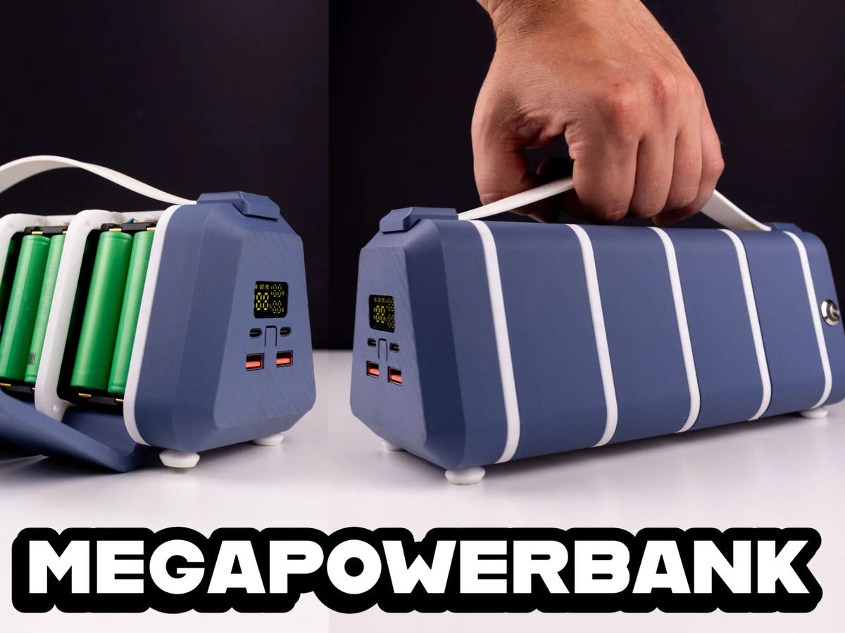 Mega powerbank DIY avec lampe de poche - Voyage Print