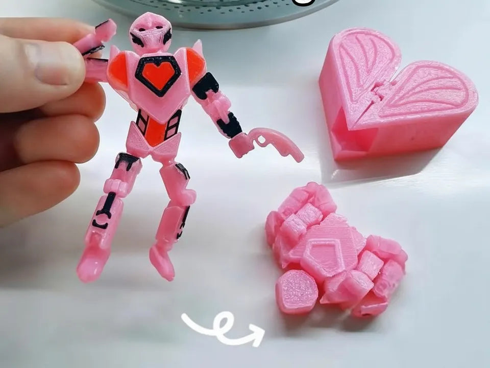 Le LoveBot - Un jouet Transformers sur le thème de la Saint-Valentin - Figurine Print