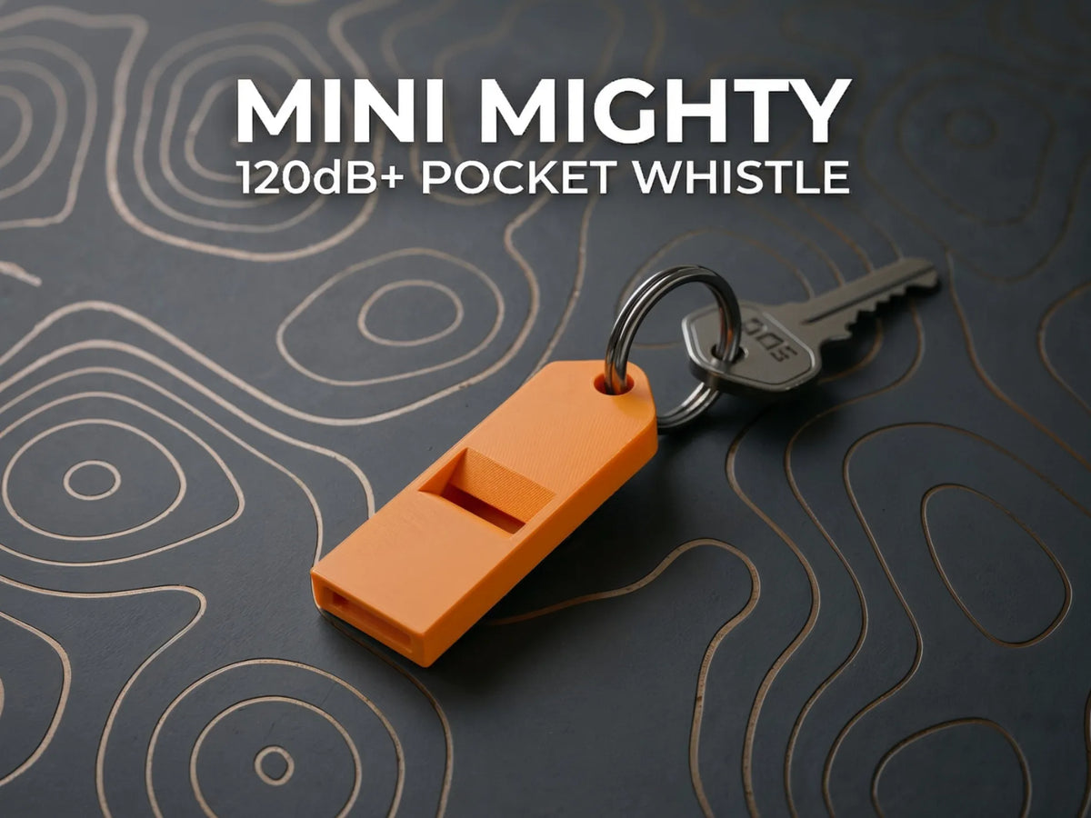 Sifflet de poche puissant 120dB | Porte-clés EDC - Outdoor Print