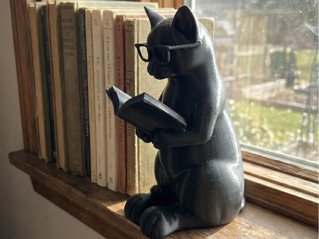 Le Chat Intellectuel : Le Compagnon d'un Amoureux des Livres - Pet Print