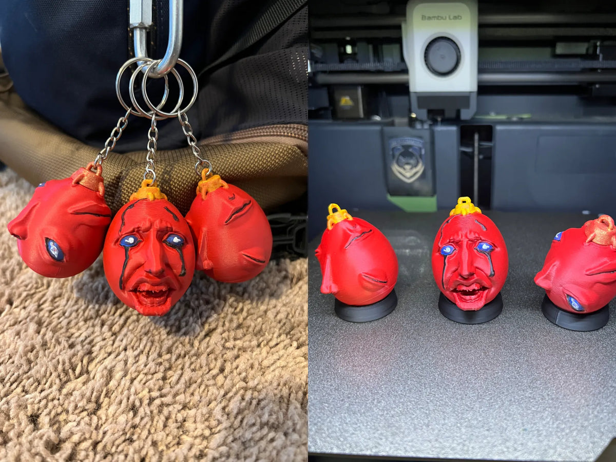 Présentoir ou porte-clés Œuf Behelit 3 Visages Berserk - Figurine Print