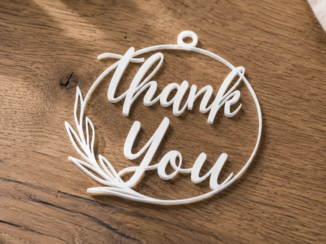 Étiquette Cadeau Merci – Décoration Cadeau Élégante - Cadeau Print