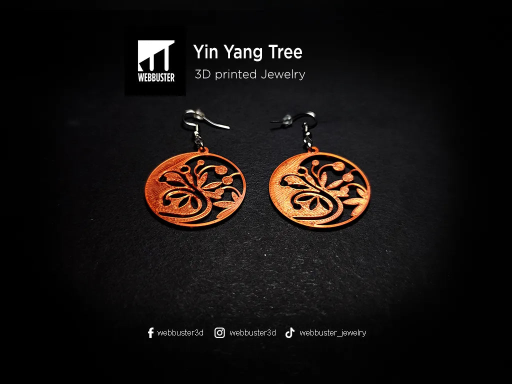 Boucles d'oreilles Arbre Yin Yang - Art Print