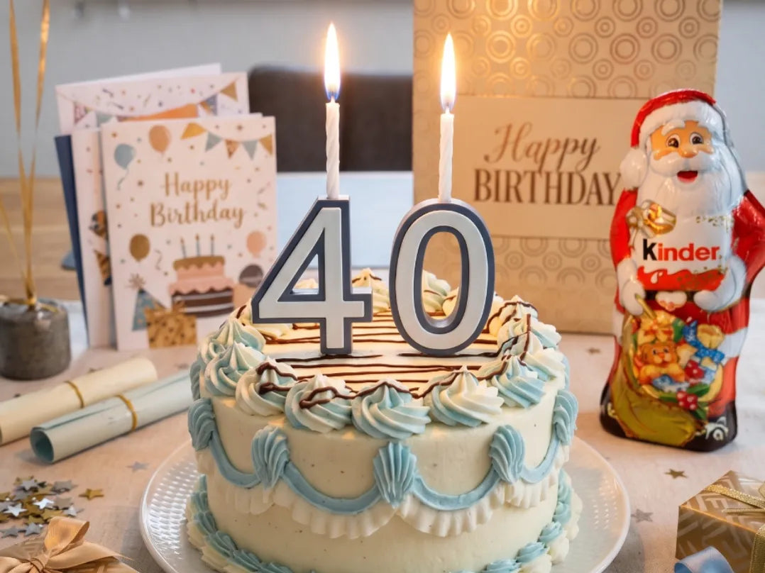 Numéros et bougeoirs de gâteau d'anniversaire - Fêtes Print