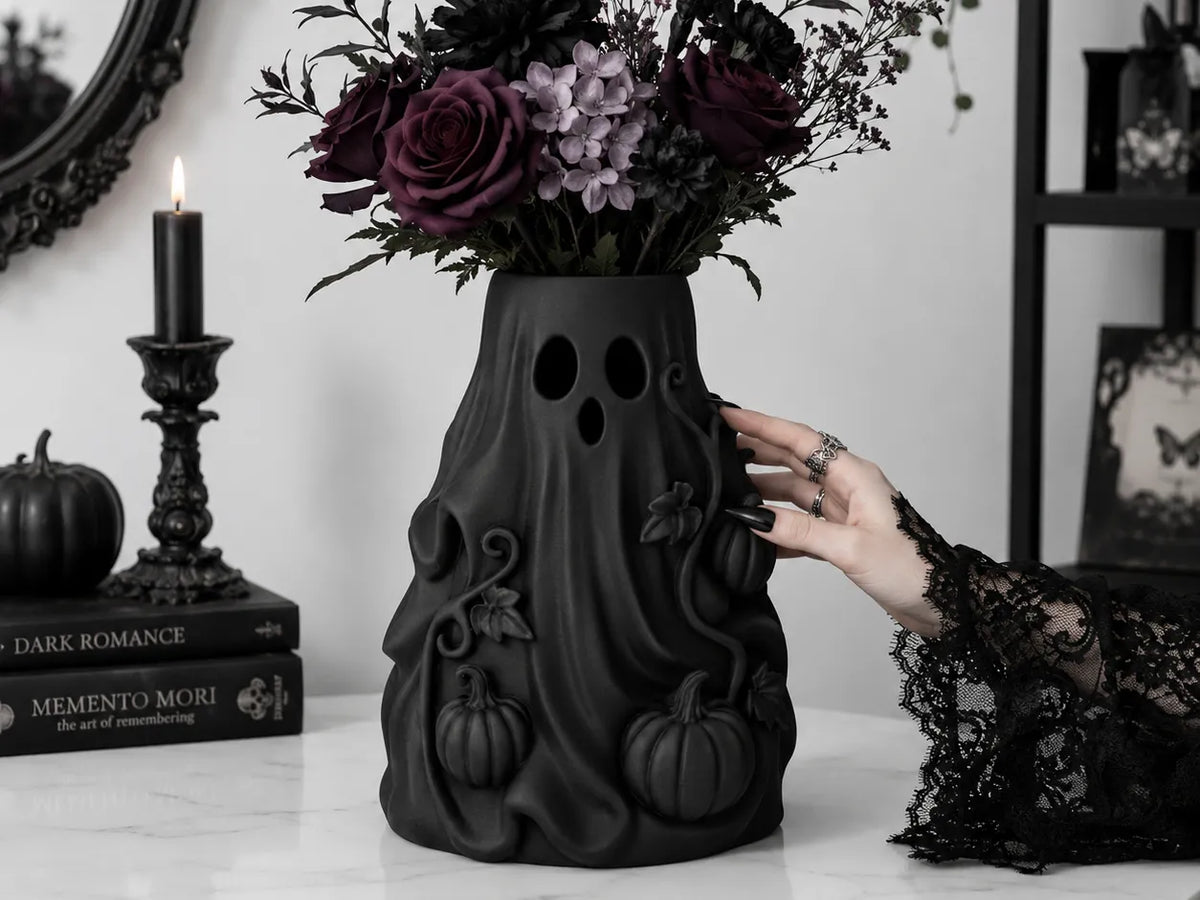Vase à fleurs fantôme d'Halloween Samhain - Maison Print