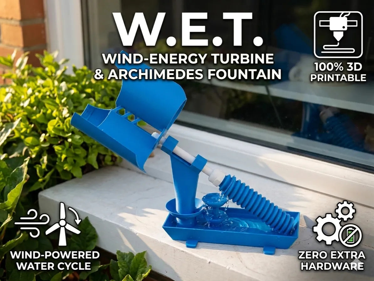 W.E.T. – Turbine éolienne & Fontaine d'Archimède - Mécanique Print