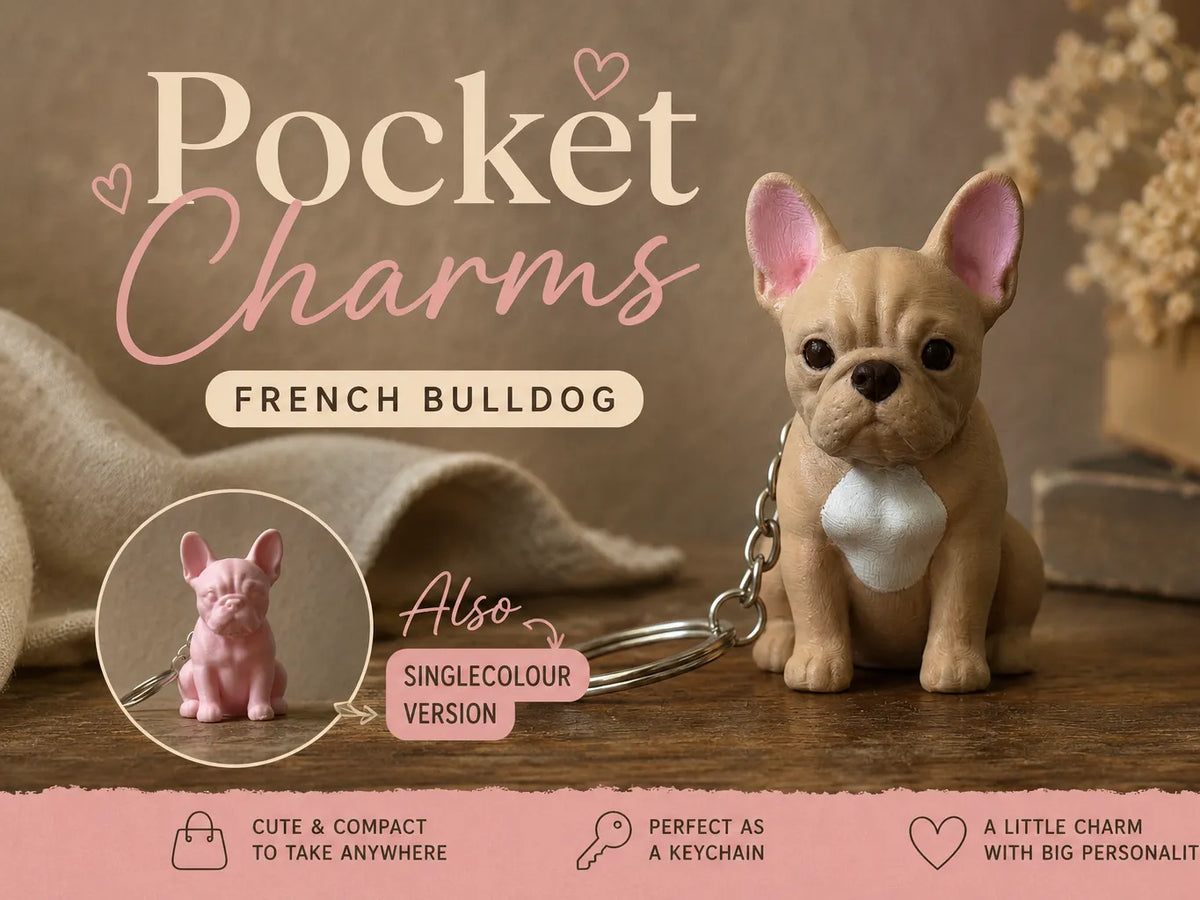 Breloques de Poche Porte-clés Bouledogue Français - Bijoux Print