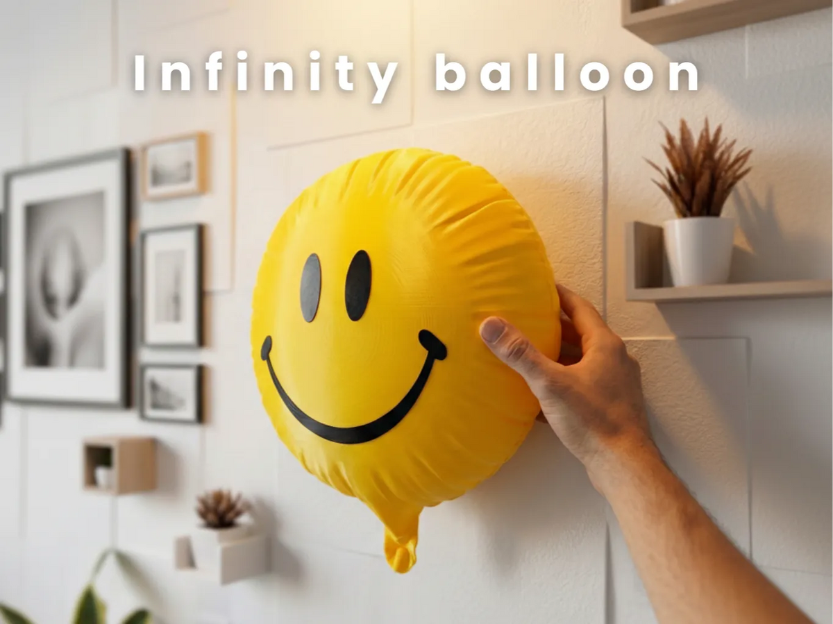 Ballon Smiley Infini – Décoration Murale Pop Art - Art Print