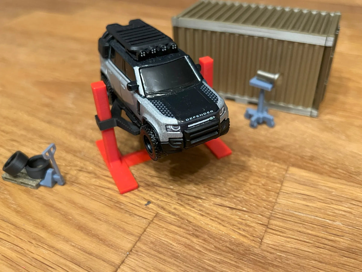 Plateforme élévatrice échelle 1/64 pour diorama de garage automobile - Auto Print