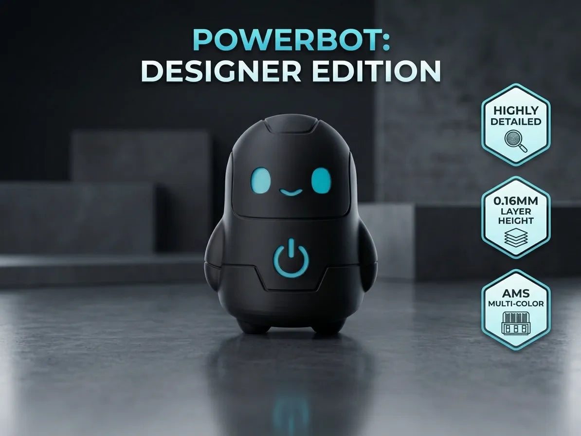 Adorable compagnon de bureau PowerBot (75mm / 100mm / 150mm) - Figurine Print