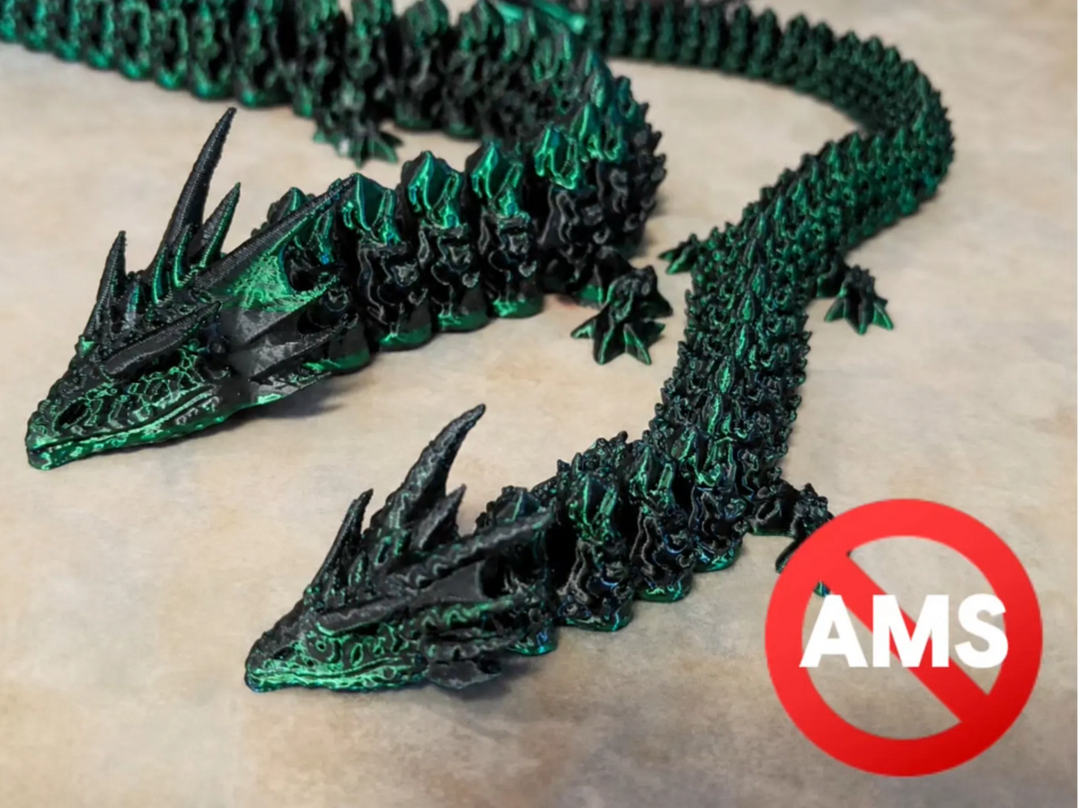 Dragon Articulé Flexible - Facile à imprimer en 3D - Jeux Print