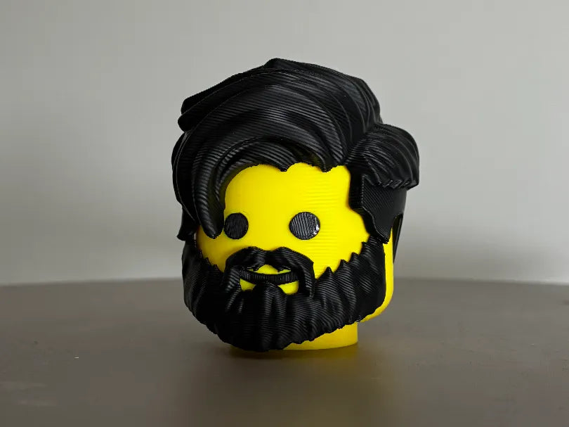 Coiffure brique + barbe / aussi sans barbe - Beauté Print