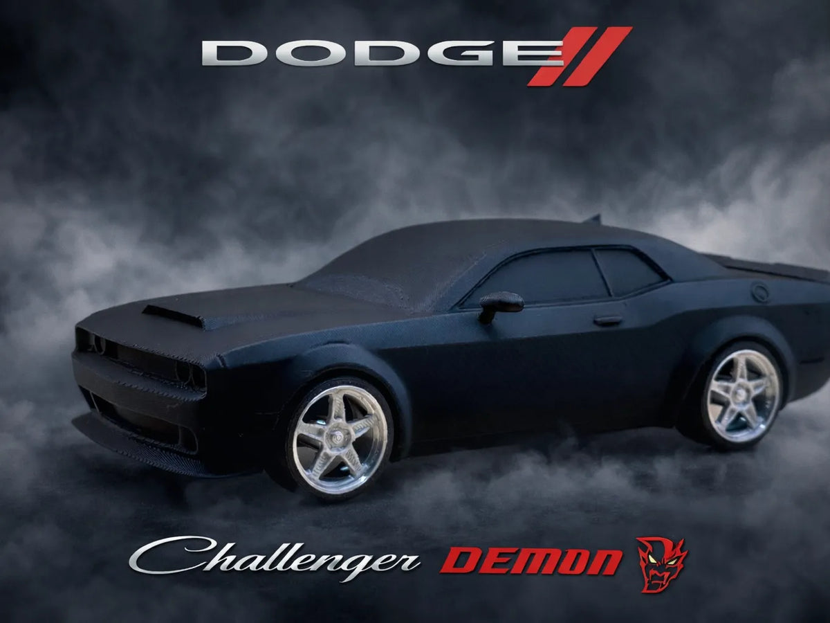 Modèle de voiture Dodge Challenger Demon 2018 - Échelle 1/24 - Auto Print