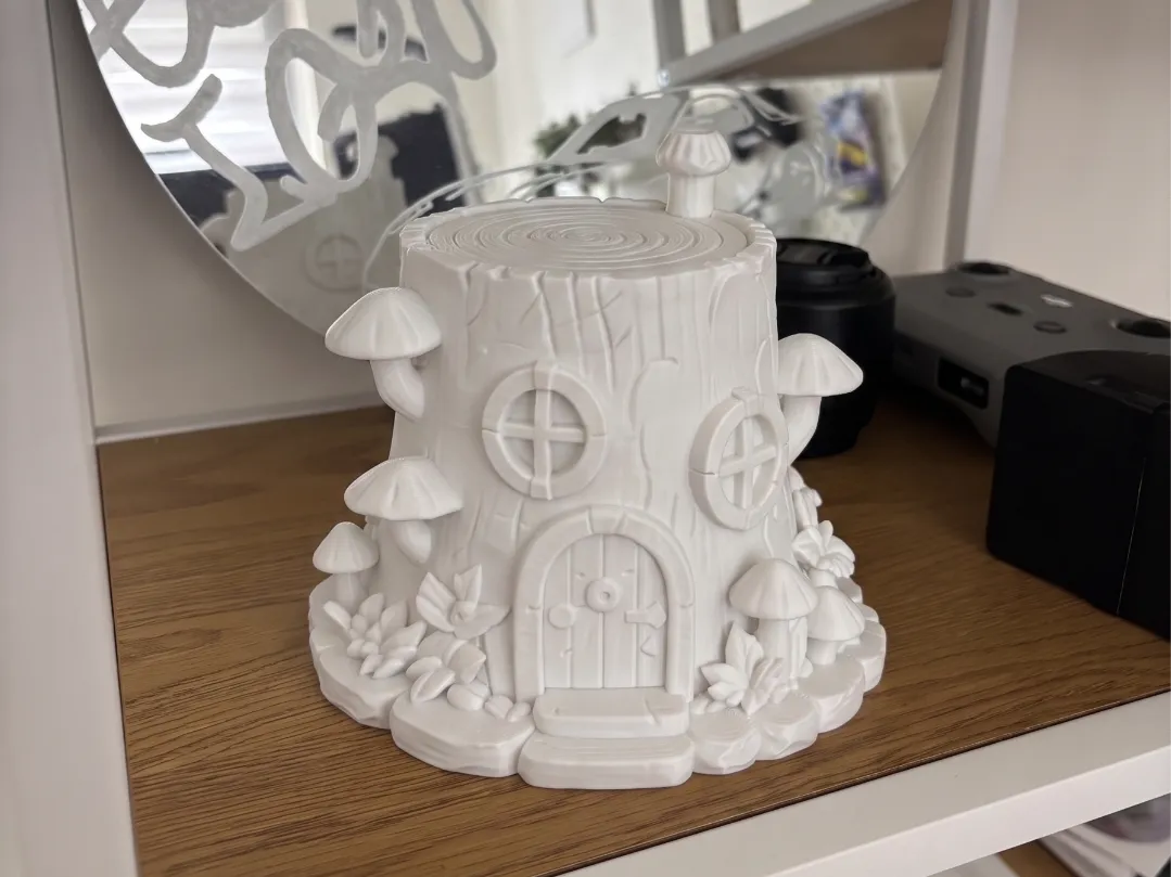 Maison de Fée Tronçon d'Arbre Magique – Forêt Enchantée - Maquette Print