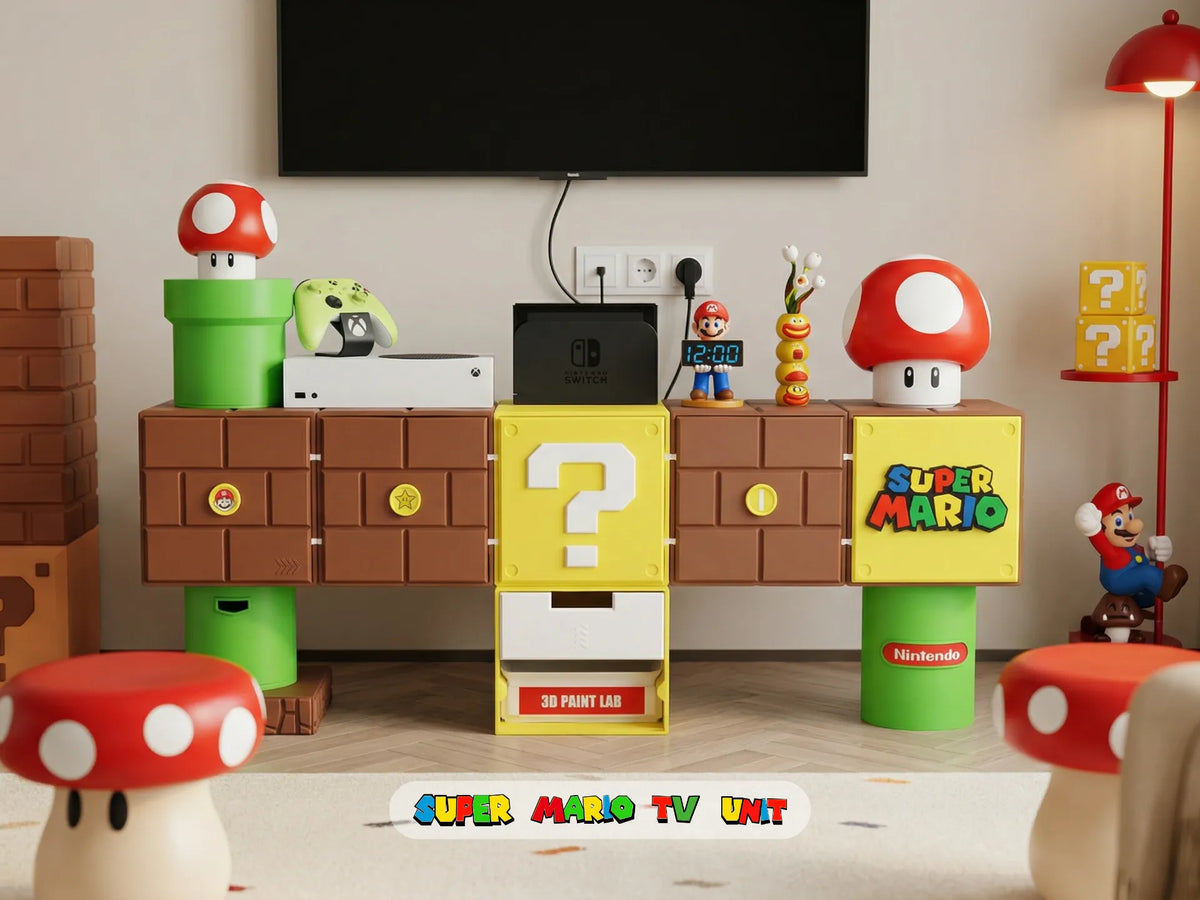 Meuble TV Super Mario - Geek Print