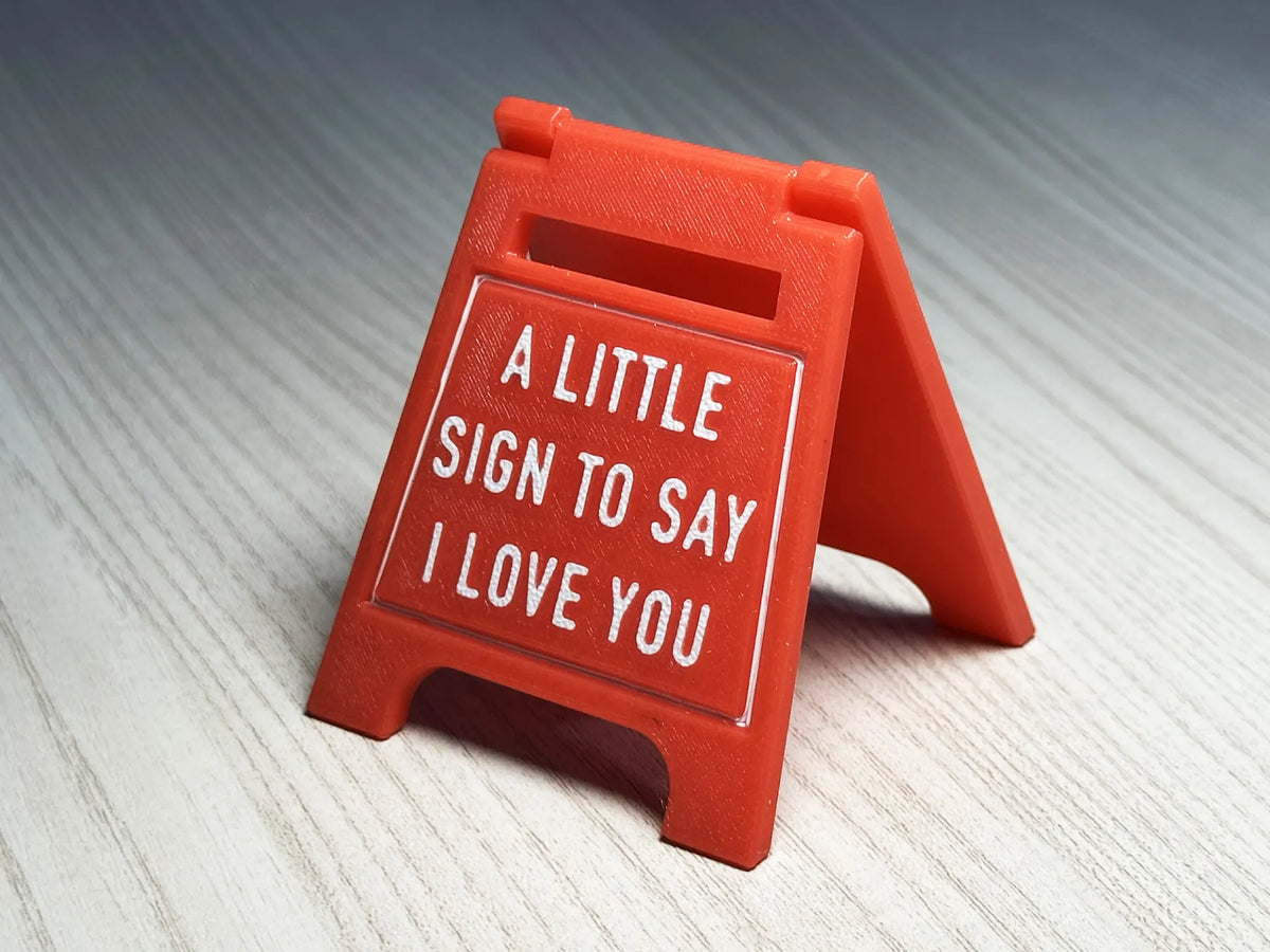 Un petit panneau pour dire je t'aime – print-in-place - Fêtes Print