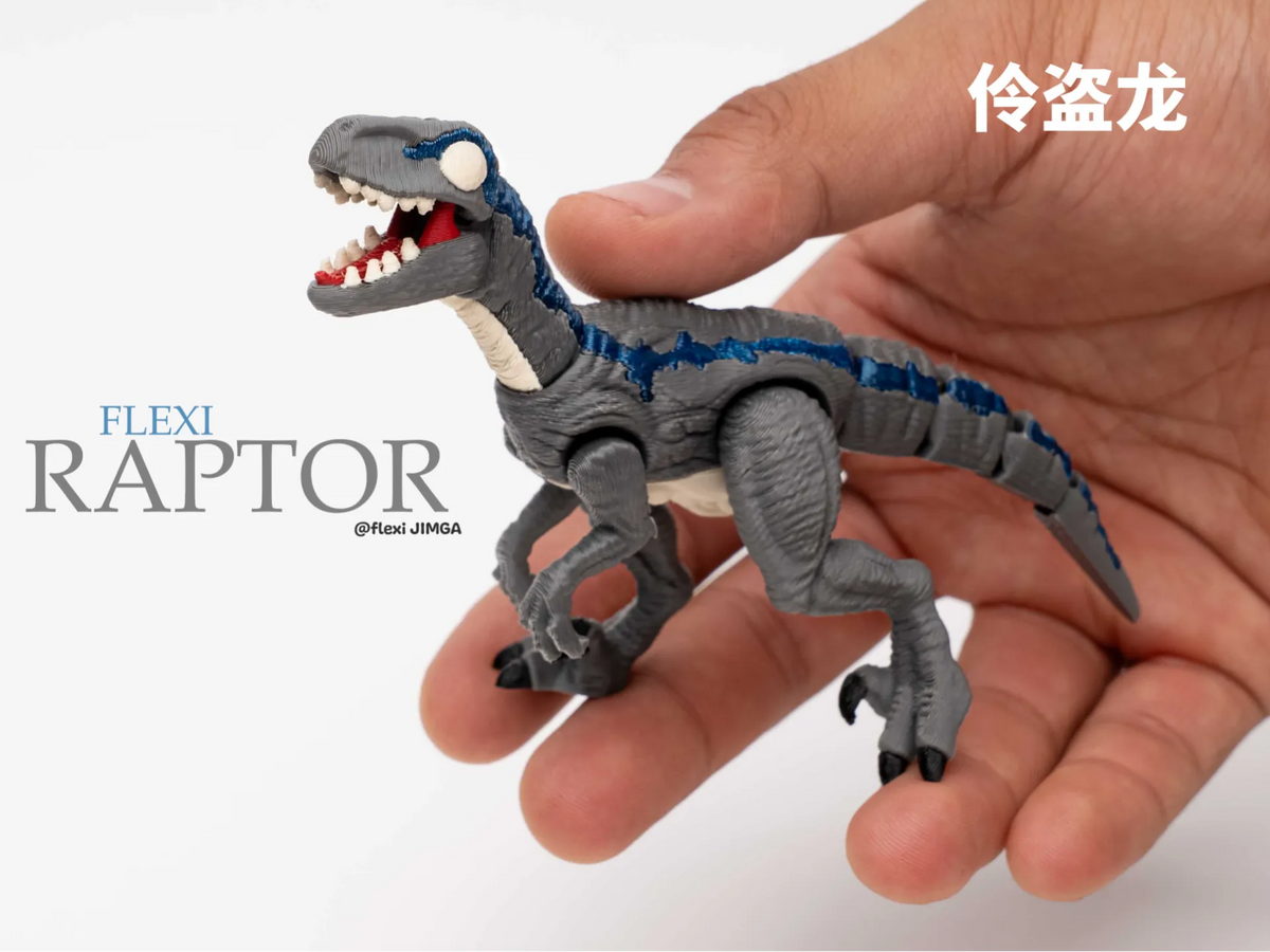 Dinosaure Velociraptor Flexi - Maquette Print