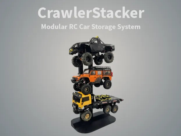 CrawlerStacker - Système de rangement modulaire pour voitures RC - Tech Print