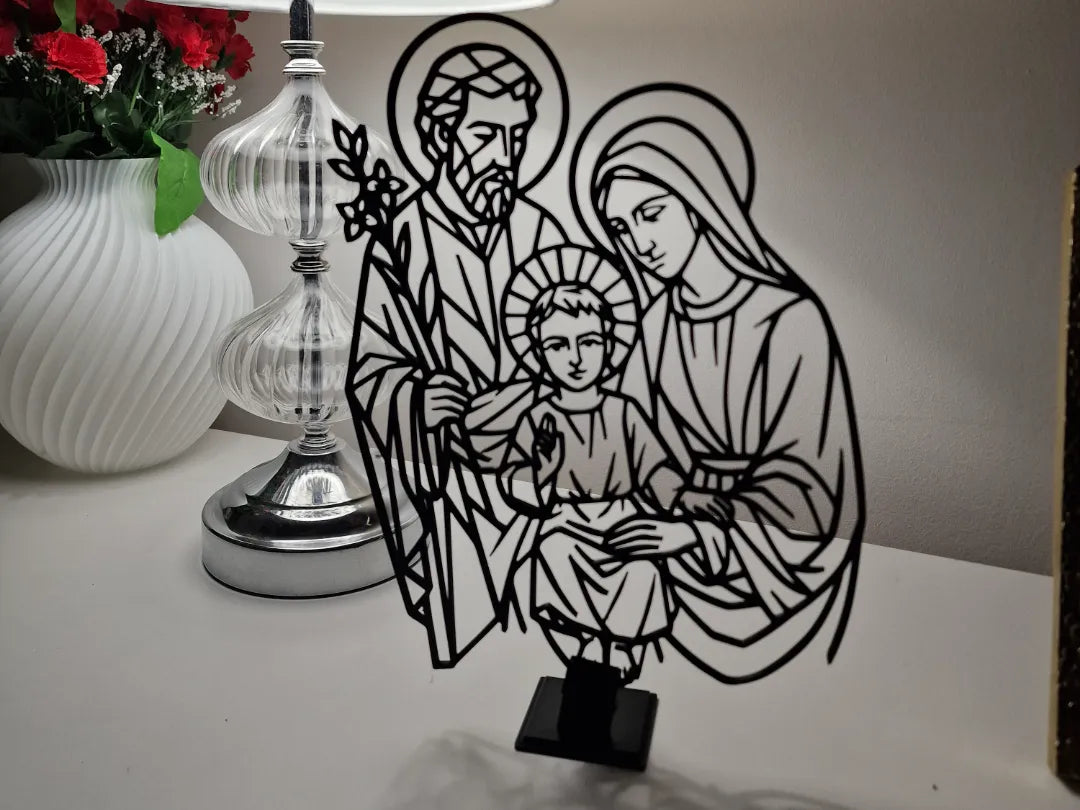 Art Mural Géométrique 2D Sainte Famille – Minimaliste - Art Print