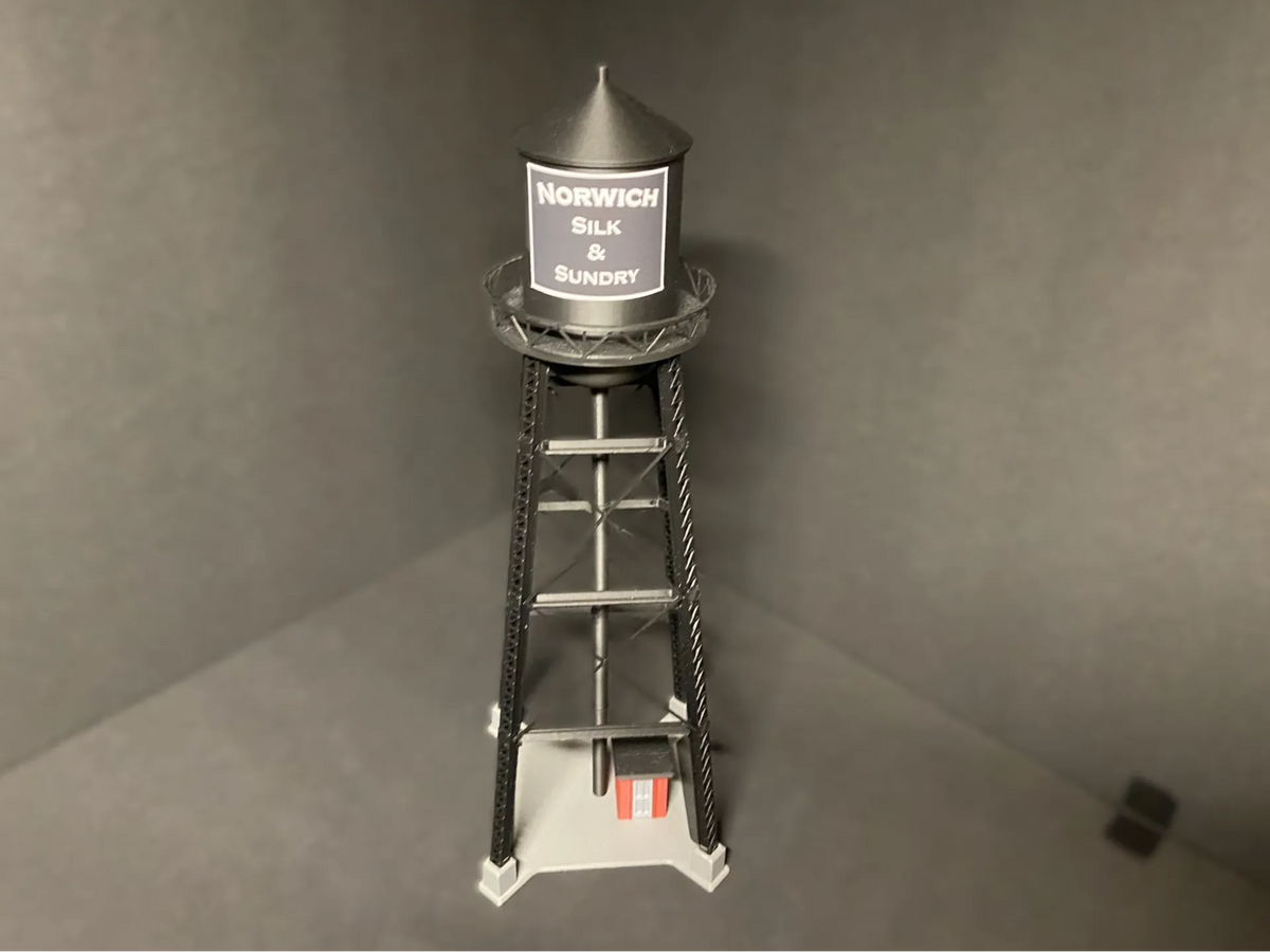 Château d'eau industriel, échelle HO - Maquette Print