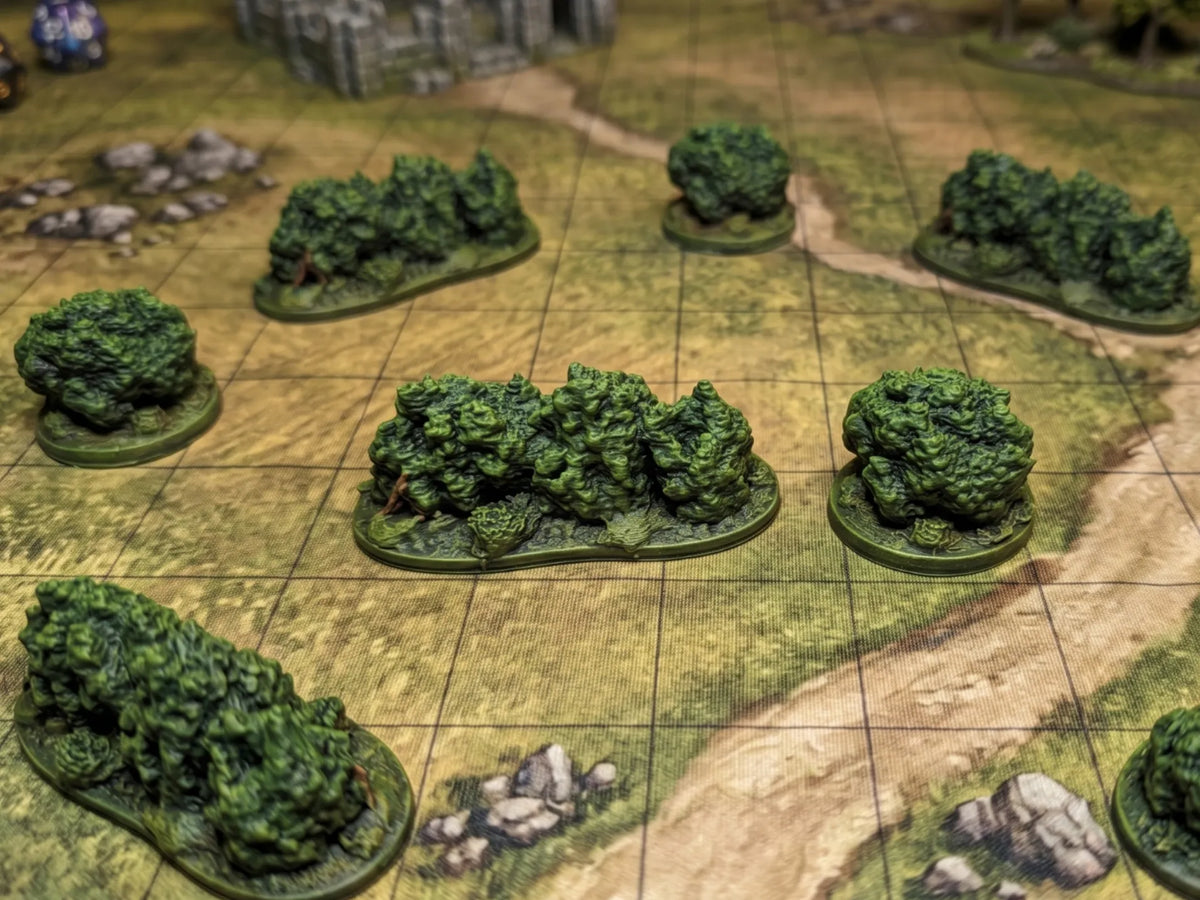 Miniature de terrain de buisson DnD (ensemble de 2 buissons) - Jeux Print