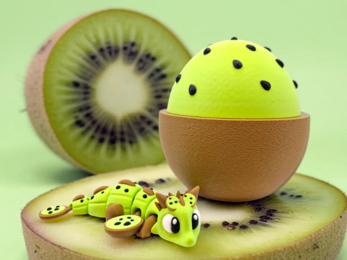 Dragon Kiwi Flexible avec cachette de kiwi - Figurine Print