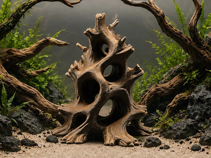 Totem en bois flotté creux - Terrarium et Aquarium - Pet Print
