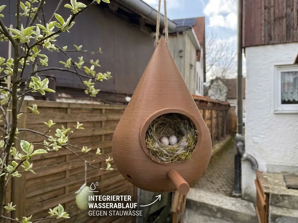 Nichoir suspendu avec drainage – Maison de nidification - Outdoor Print
