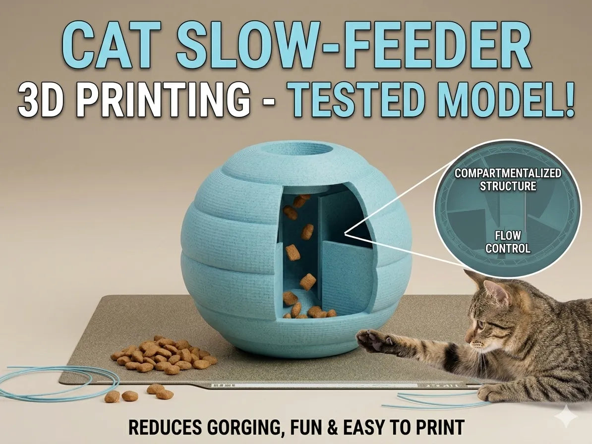 Jouet pour chat et chien - balle d'alimentation lente - Pet Print