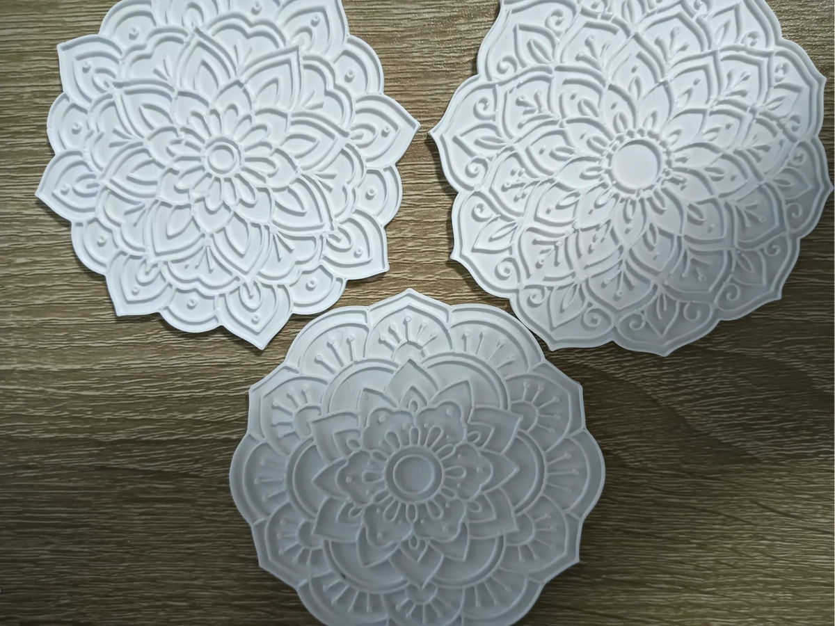 Ensemble de mandalas à colorier - Art Print