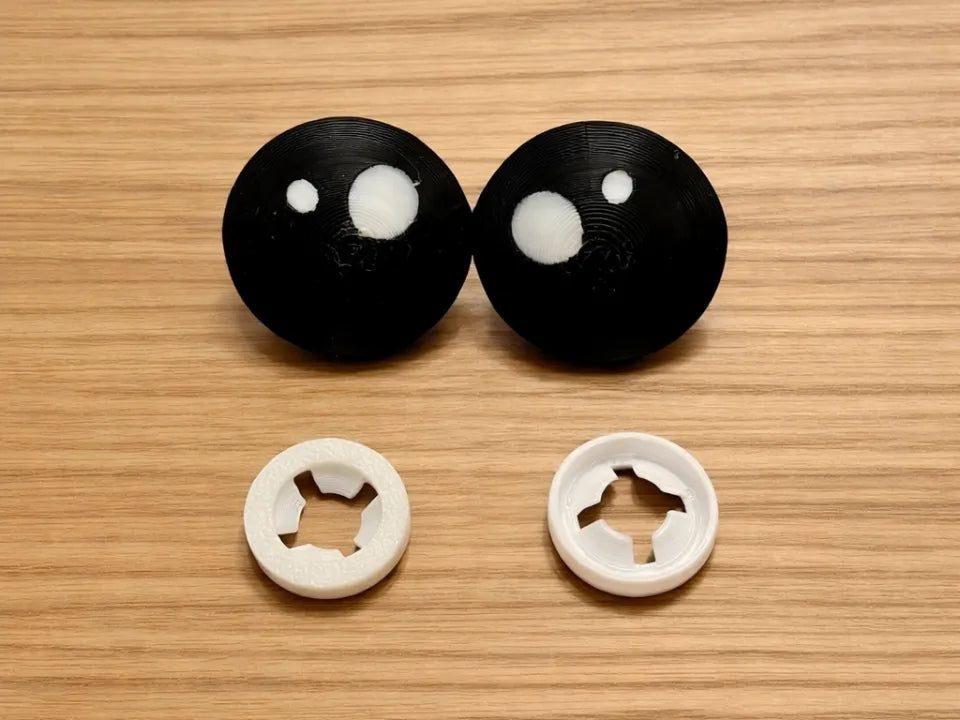 Yeux à Clipser de 1.2 Pouce pour Peluches en Fil Volumineux - Maquette Print