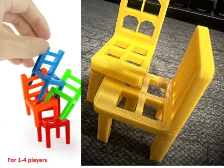 Jeu de Chaises à Bascule Empilables Jeu d'Équilibre - Bébé Print