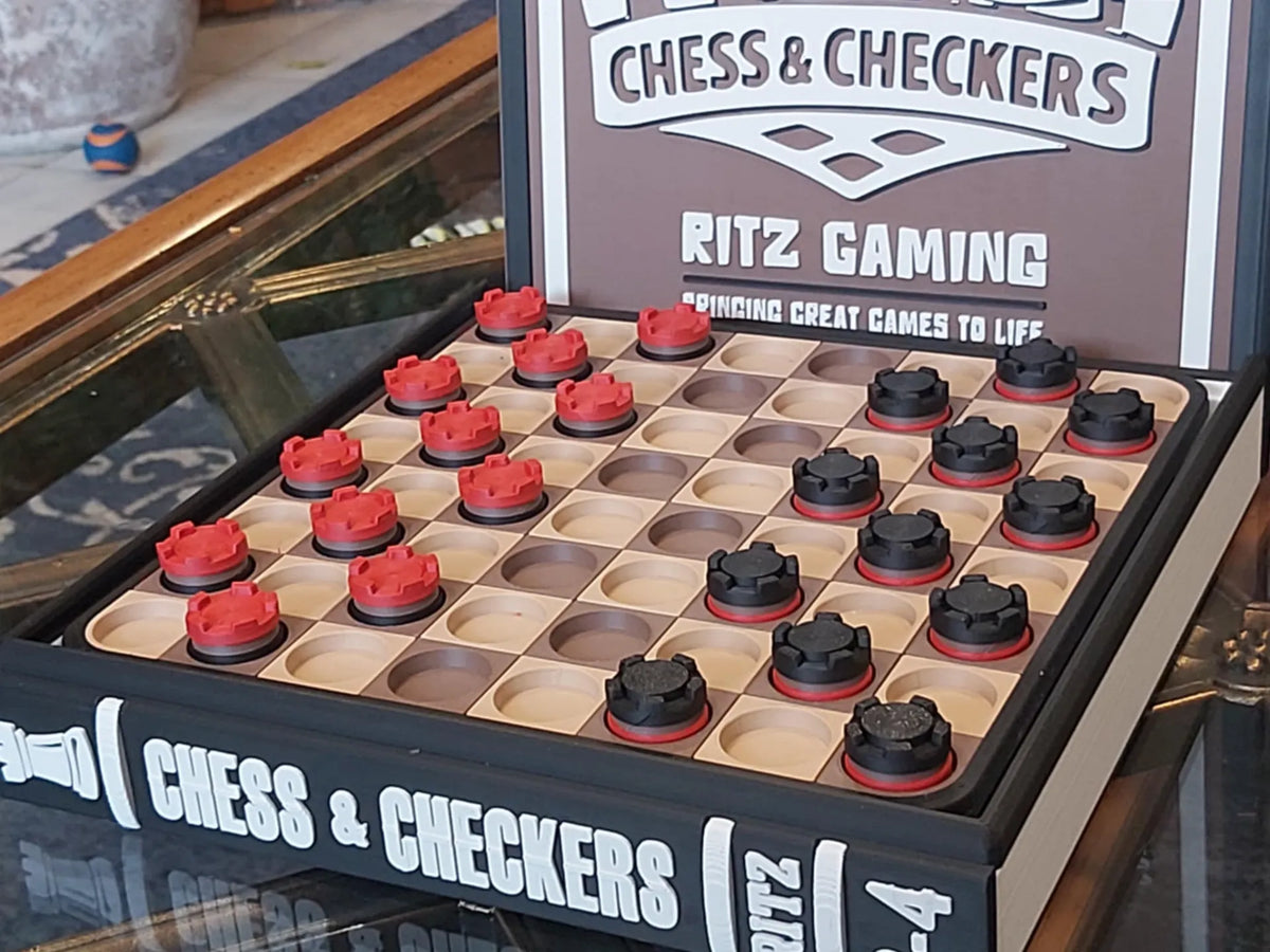 Échecs & Dames - Édition Bibliothèque - Jeux Print
