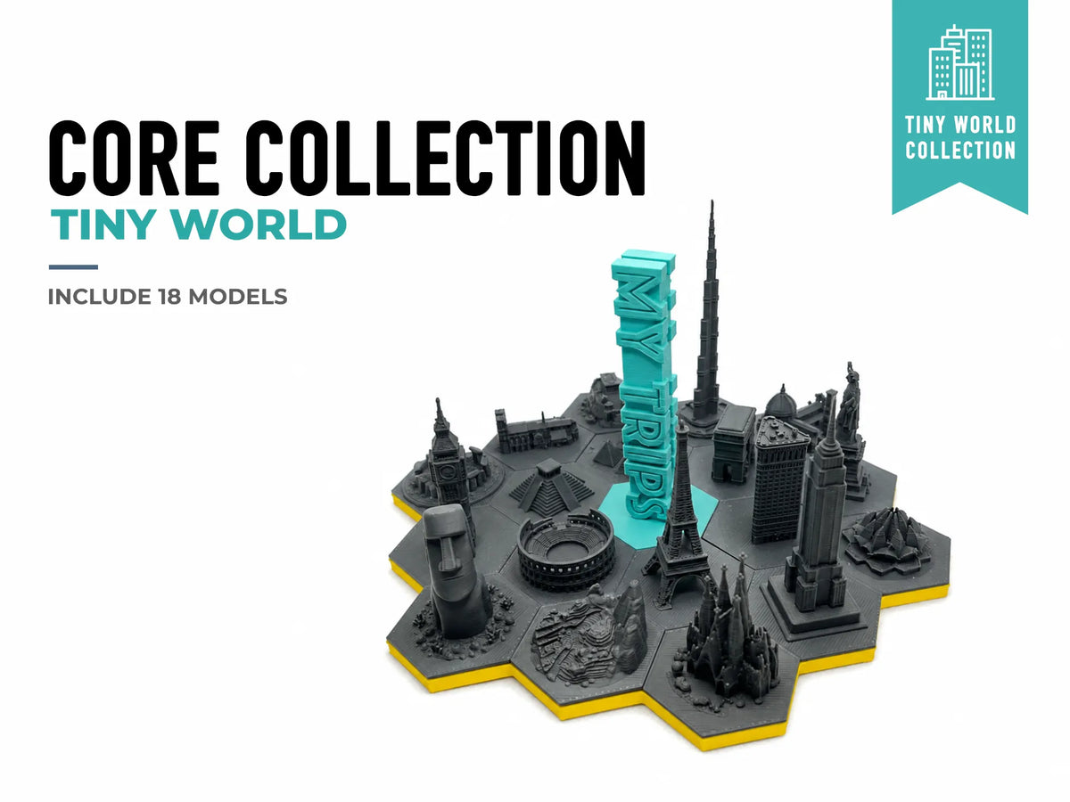 Tiny World - Collection Essentielle - 17 monuments emblématiques - Voyage Print
