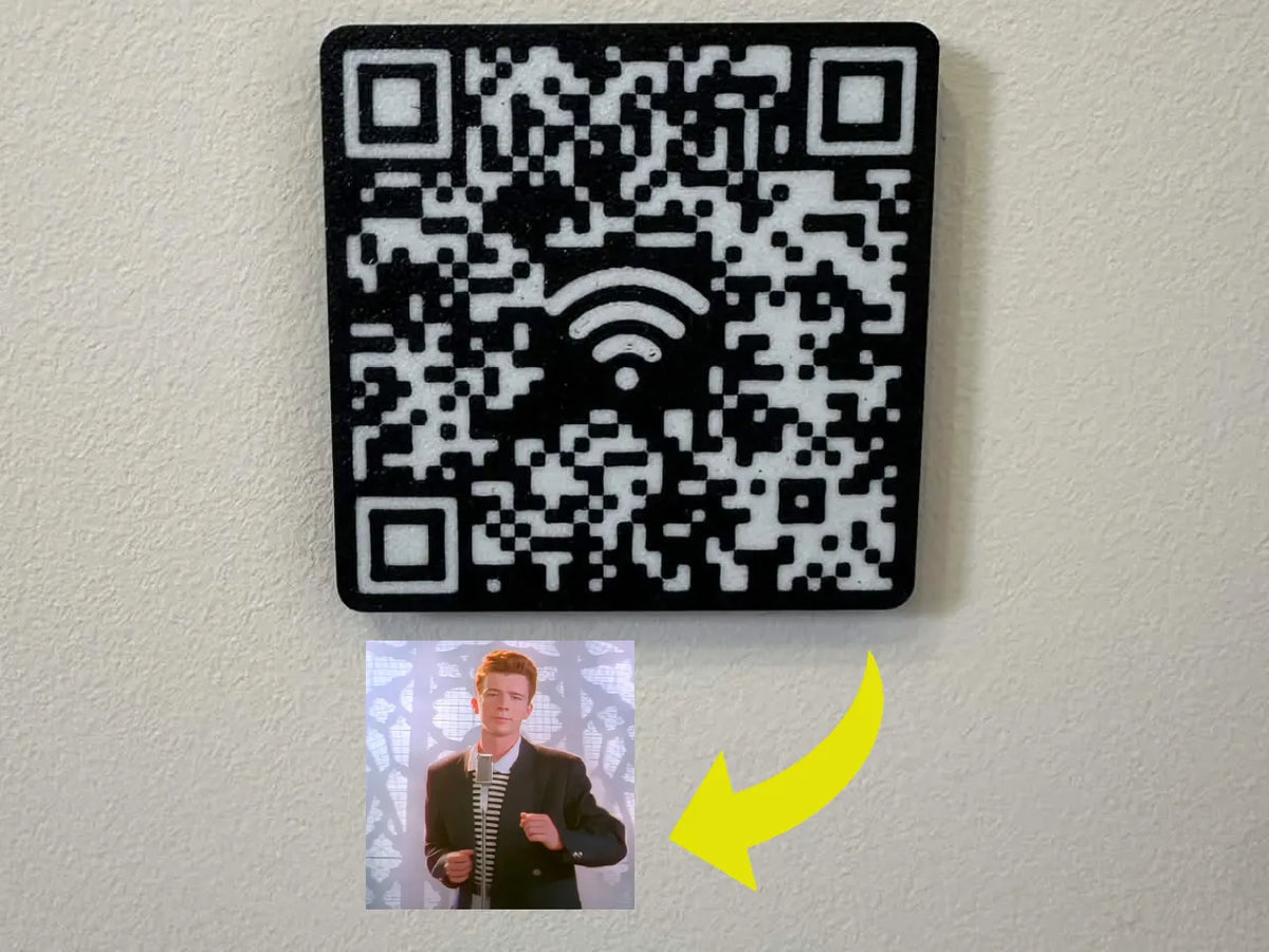 Code QR WiFi Rickroll – modèle 2 - NFC Print