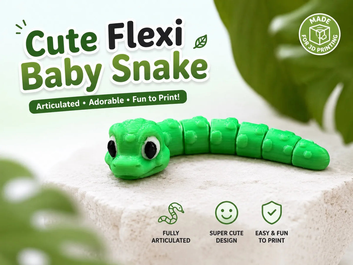 Serpent flexible mignon - Jeux Print
