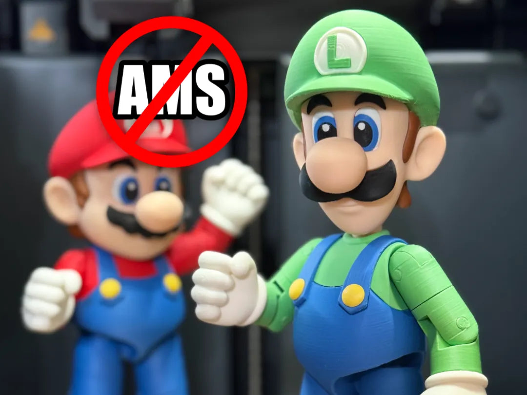 Super Mario Bros. - Figurine articulée Luigi - Figurine Print