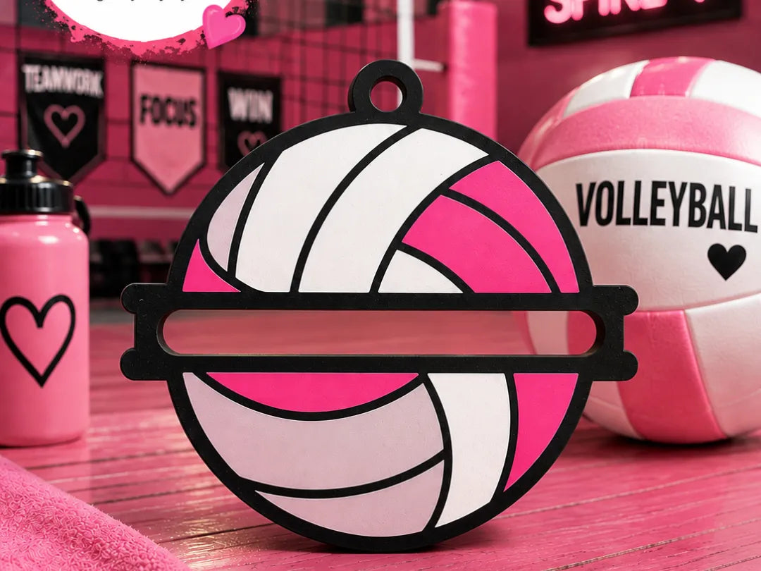 Porte-élastique à cheveux de Volleyball Porte-clés - Beauté Print