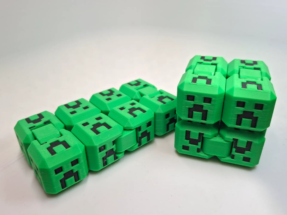 Minecraft Creeper Cube Infini Fidget - Jeux Print